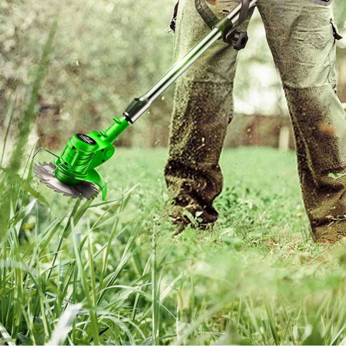 Motocoasa electrica pentru gradina | Taiere precisa si usoara a ierbii | Design ergonomic, motor puternic si silentios