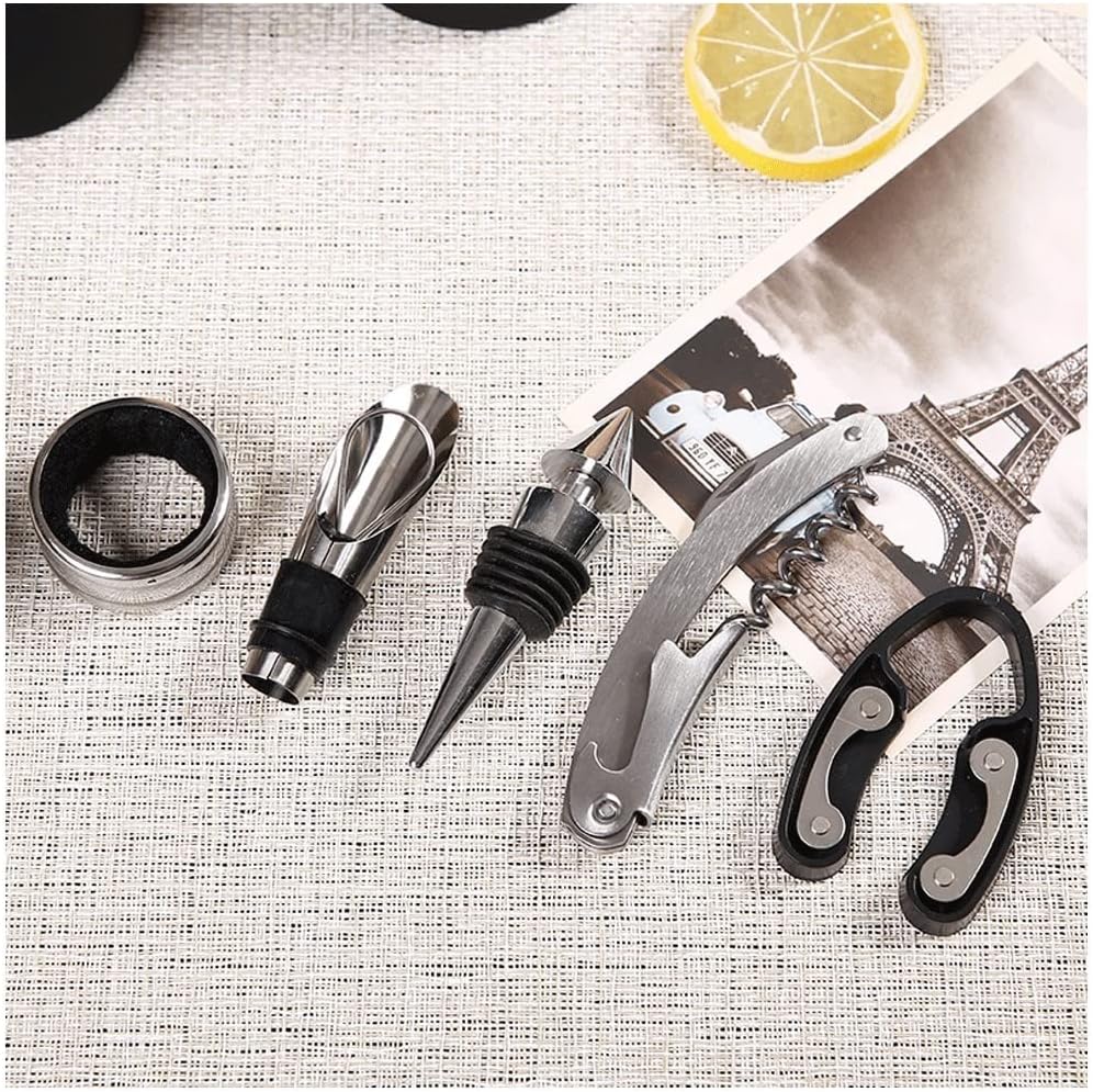 Set tip sticla, cu 3 accesorii de vin