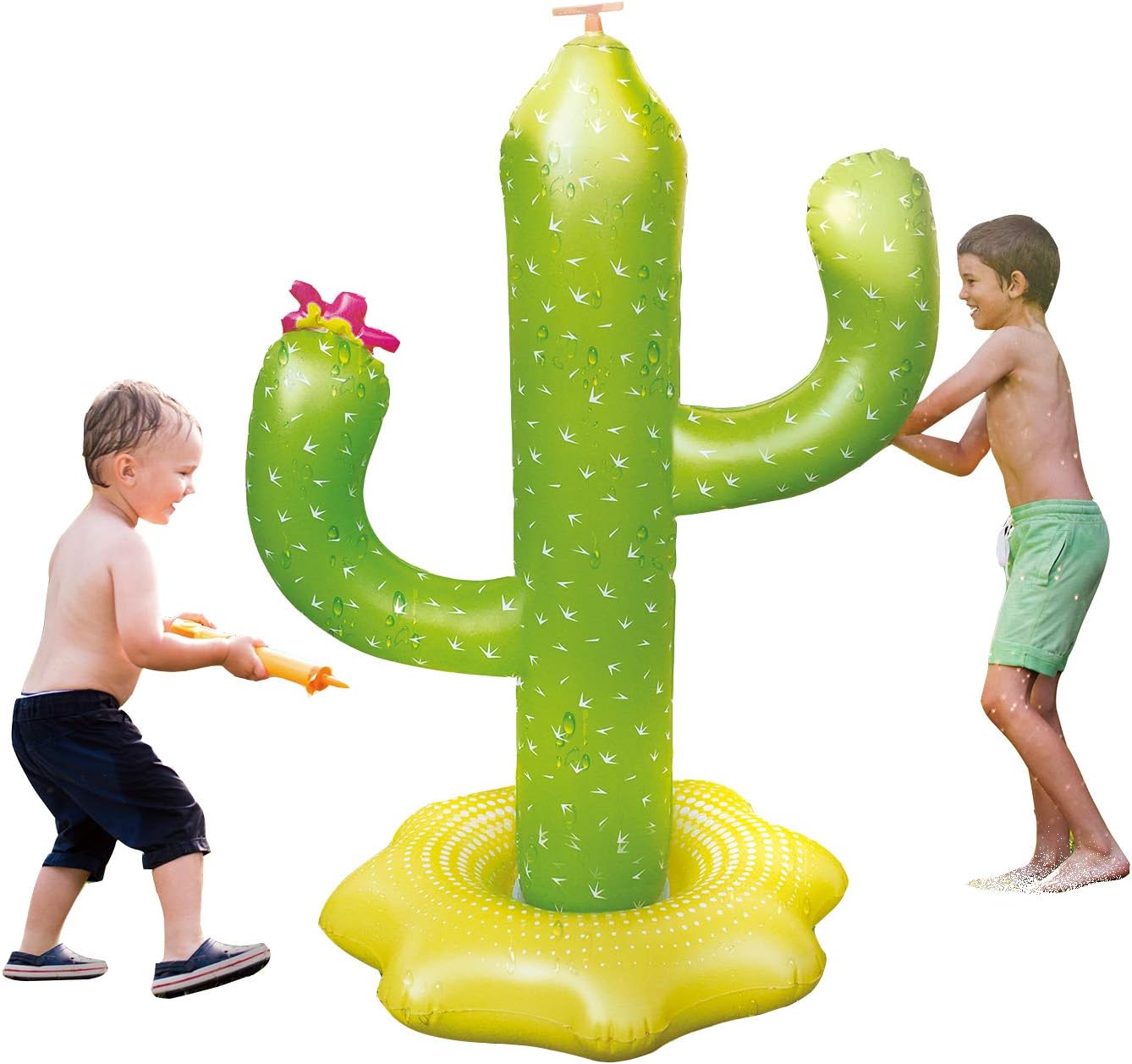 Aspersor gonflabil in forma de cactus pentru copii, 120x95cm