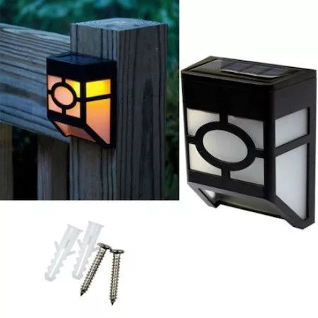 SET 4x Lampa solara cu senzor geometric, IP65, lumina alb cald