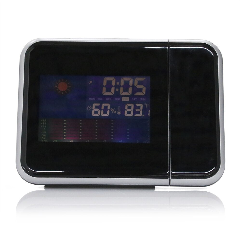 Ceas cu calendar, alarma si proiectie tip LED, LCD, Ecran color