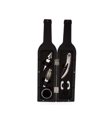 Set tip sticla, cu 5 accesorii de vin