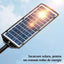 Lampa Solara Stradala W7101B-7, Panou Solar, Senzor De Miscare Si Telecomanda, 20 x Led COB